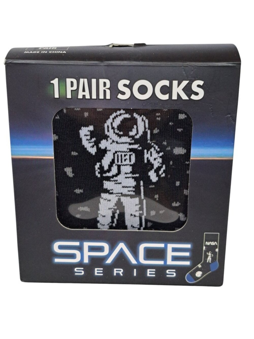 NASA Space Series Black Socks